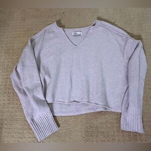 Hollister Women's V-Neck Sweater - Soft Lavender